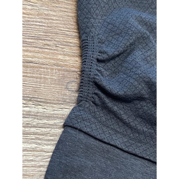 Lululemon Athletica In The Flow Crop Leggings Heathered Black Size 4 - Picture 3 of 4